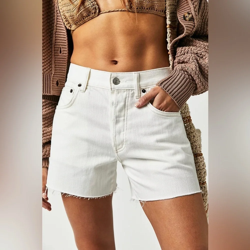 NEW Free People We the Free Ivy Mid Rise Shorts